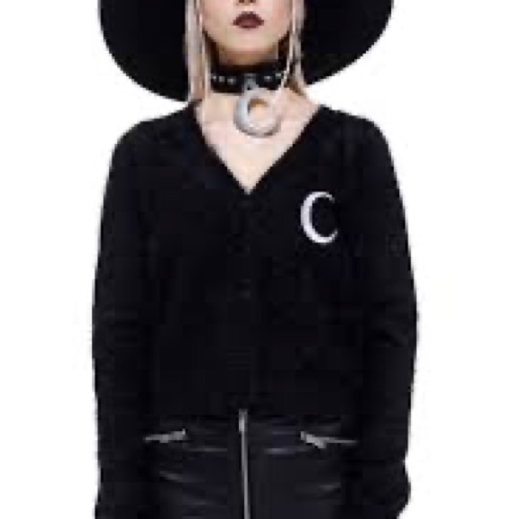 NWT KILLSTAR Crescent Knit Cardigan - Picture 4 of 7